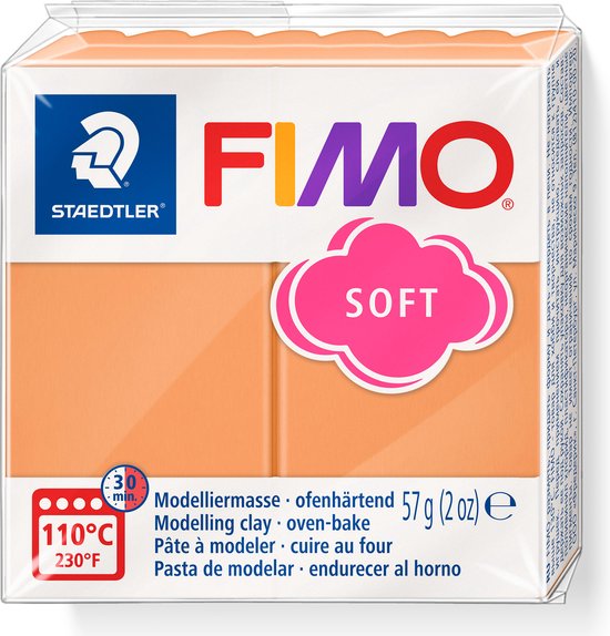 Staedtler fimo klei 57gr - T41 papaya sorbet