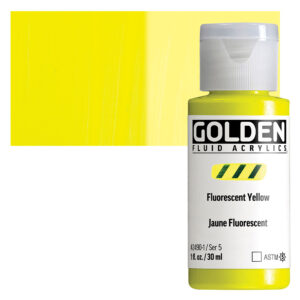 Golden fluid acrylics 30ml – S5 – 2490 fluorescent yellow