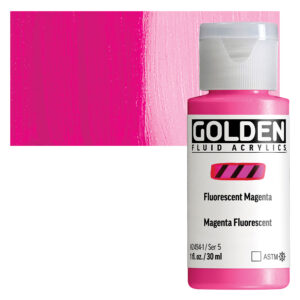 Golden fluid acrylics 30ml – S5 – 2494 fluorescent magenta