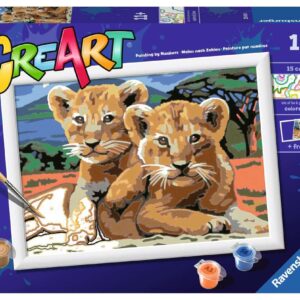 Ravensburger schilder op nummer - 18 x 24 - 11+ leeuwenwelpen