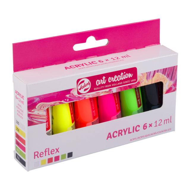 ArtCreation acrylverf - set 6 x 12ml - reflex