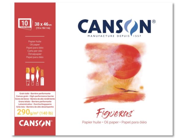 Canson Figueras olieverfpapier - 42x59.4 (A2) 1-zijdig verlijmd