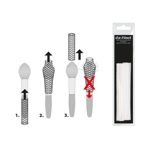 Da Vinci brush sleeves – set 4880