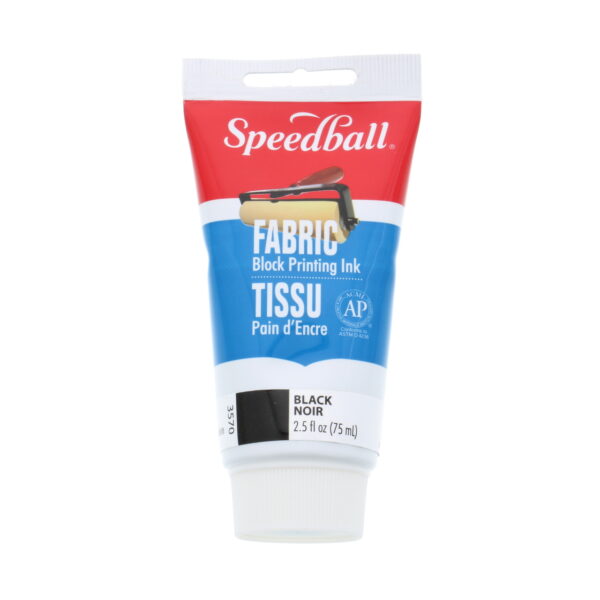 Speedball textiel block printing ink 75ml - 3570 black
