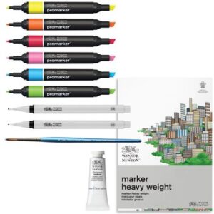 Winsor & Newton promarker mixmedia set - illustration