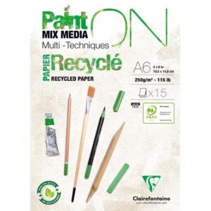 Clairefontaine Paint on Recycle A6 250gr