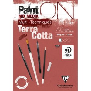 Clairefontaine Paint on Terra cotta A6 250gr