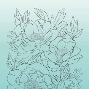 Clearstamp Studio light - 541 peonies