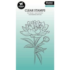 Clearstamp Studio light - 649 open peony
