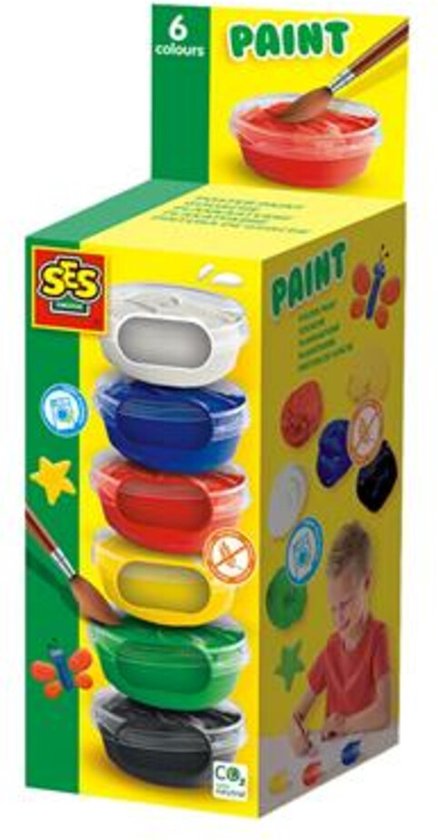 SES plakkaatverf - 6 x 45ml