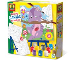 SES schilderen op nummer canvas - 3x huisdieren
