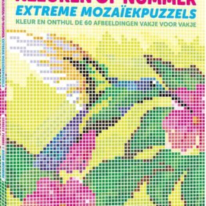 Kleuren-op-nummer: extreme mozaïekpuzzels