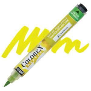 Pebeo colorex brushpen - 36 geelgroen