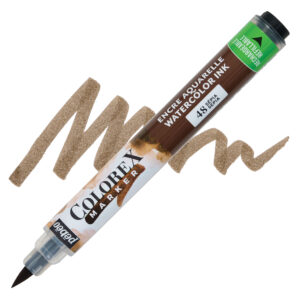 Pebeo colorex brushpen - 48 sepia