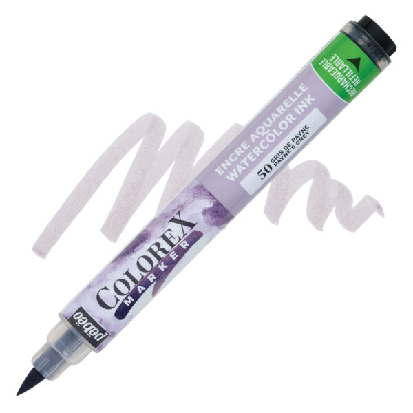 Pebeo colorex brushpen - 50 payne's grey