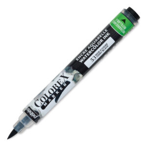 Pebeo colorex brushpen - 53 ivory black
