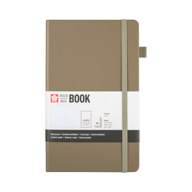 Sakura notitieboek - 13 x 21 sintel gelijnd