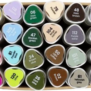 CCHobby alcoholmarker - set 24 pastel kleuren