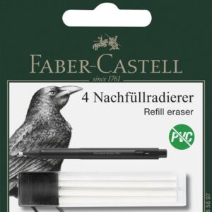 Faber-Castell navulgummen - 4 stuks in koker