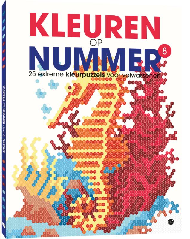 Kleuren op nummer 8, 30 extreme kleurpuzzels voor volwassenen