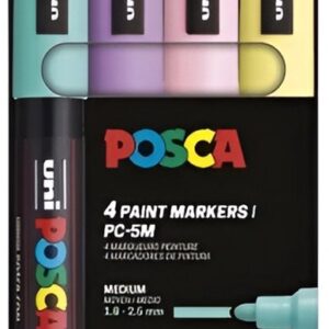 Posca acrylmarker - set 4 PC-5M