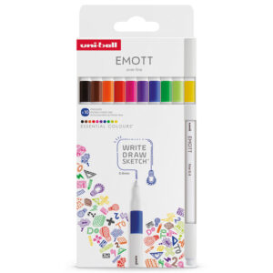 UNI Emott fineliner 0.4 - set 10 essentials