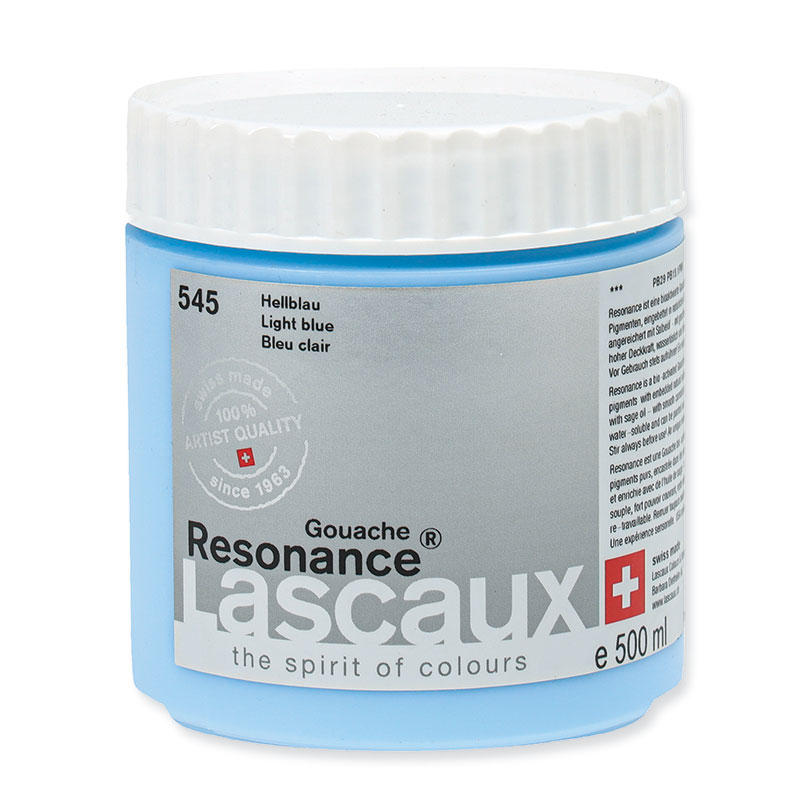 Lascaux resonance Gouache 500ml - 545 Hellblau