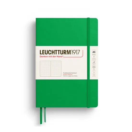 Leuchtturm1917 medium - dotted - spring green
