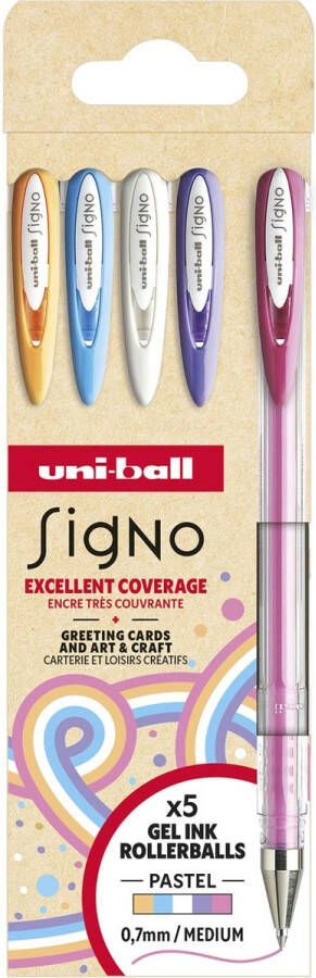 Uni-ball Signo - pastel set 5