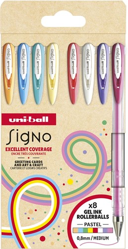 Uni-ball Signo - pastel set 8