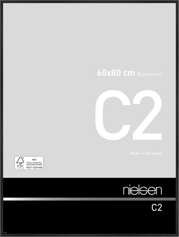 Wissellijst Nielsen C2 60x80 - brushed black matt - alleen afhalen Veenendaal