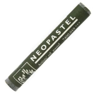 Caran d'ache neopastel - 019 olive black