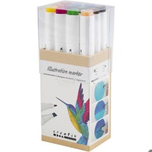 CCHobby alcoholmarker - set 12 extra kleuren