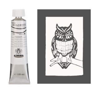 Schmincke aqua linoprint 120ml - 100 titanium white