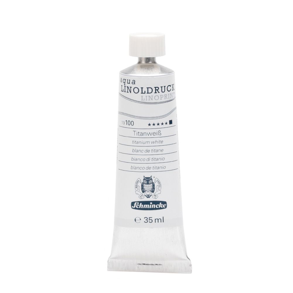 Schmincke aqua linoprint 35ml - 100 titanium white