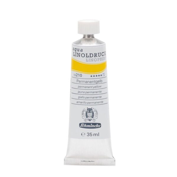 Schmincke aqua linoprint 35ml - 210 permanent yellow