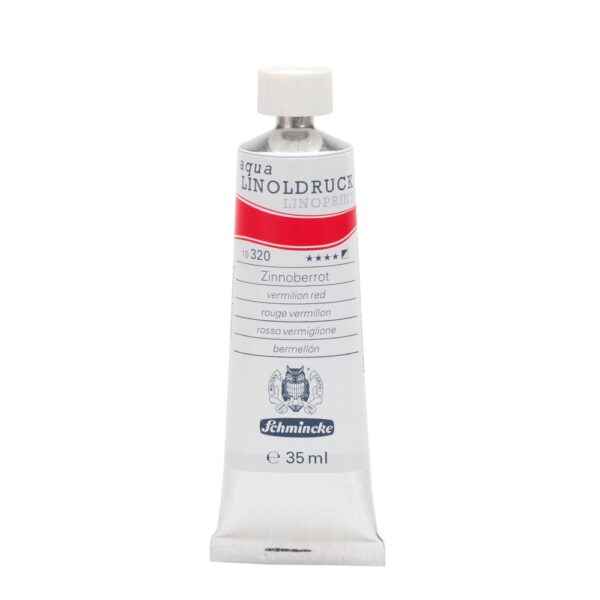 Schmincke aqua linoprint 35ml - 320 vermillion red