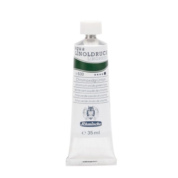 Schmincke aqua linoprint 35ml - 530 chromium oxide green hue