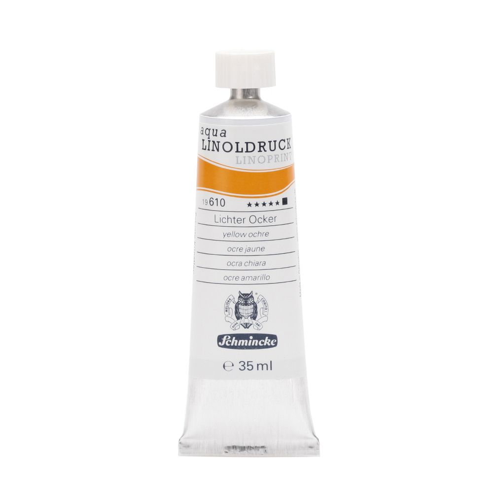 Schmincke aqua linoprint 35ml - 610 yellow ochre