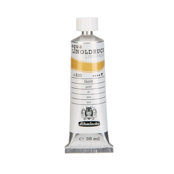 Schmincke aqua linoprint 35ml - 820 gold