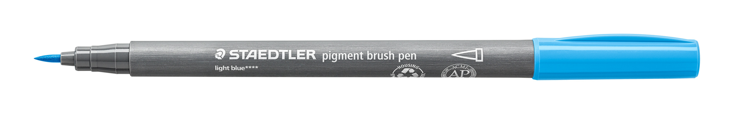 Staedtler pigment brush pen - 30 light blue