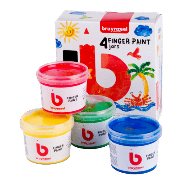 Bruynzeel vingerverf - set 4 basis