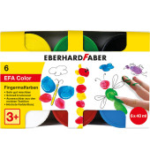 Vingerverf Eberhard Faber ass. kleuren primair 6x40ml