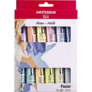Amsterdam standaard acrylverf - set 12 x 20ml pastel