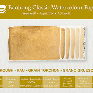 Baohong classic watercolour paper - rough - 15x21