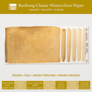 Baohong classic watercolour paper - rough - 31x41