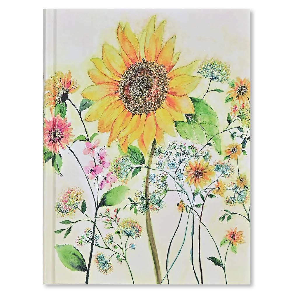 Journal gelijnd - Peter Pauper - watercolor sunflower