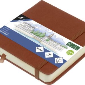 Kangaro schetsboek - 12x12 cognac