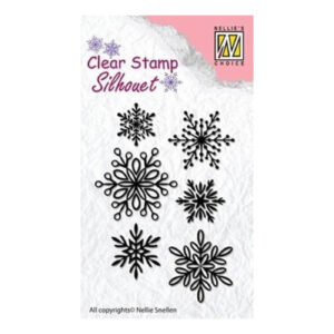 Nellie's choice clearstamp - Snowflakes