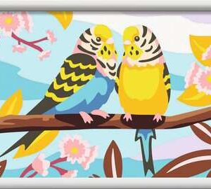 Ravensburger schilder op nummer - 18 x 24 - 9+ Lovely Budgies